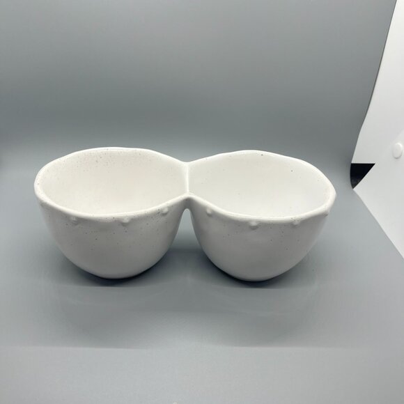 Glass chip & dip bowl with ducks - Picture 1 of 5